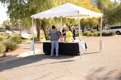 Main registration tent