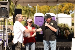 Young Molly O'Grady Band accepts plaque